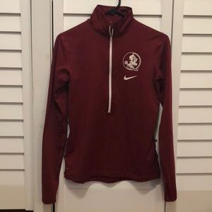 FSU long sleeve zip up